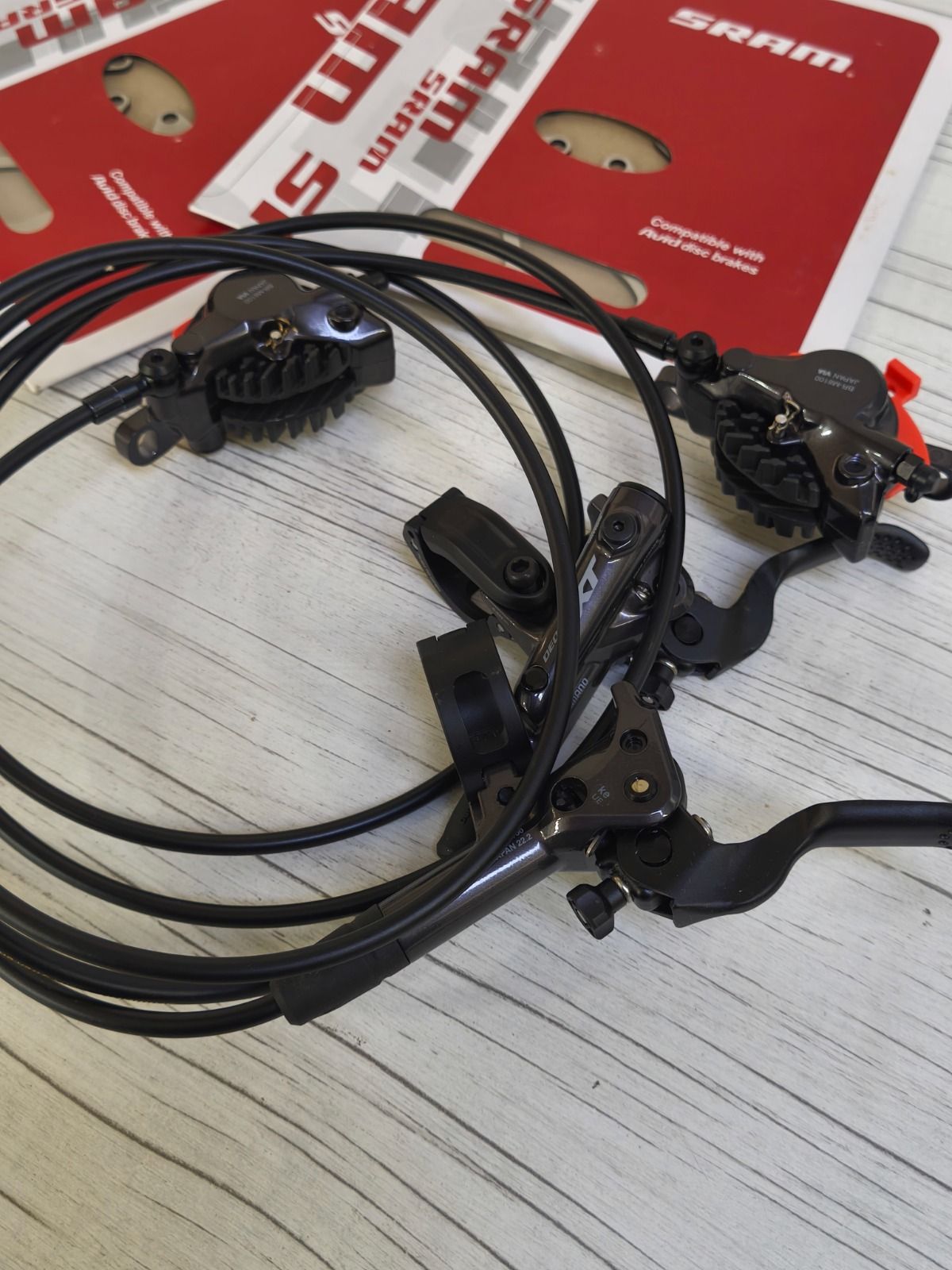 Shimano Deore XT 8100, ротора SRAM 203mm