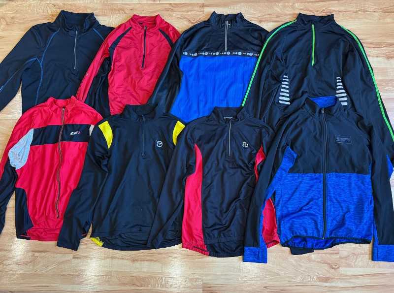 Велоджерси теплое и тонкое, с длинным рукавом, размеры L-XL