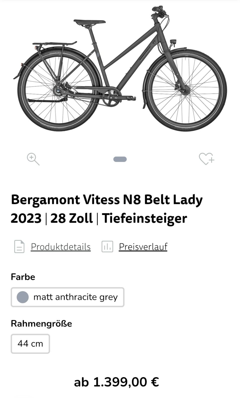 Bergamont vitess n8 belt 2024