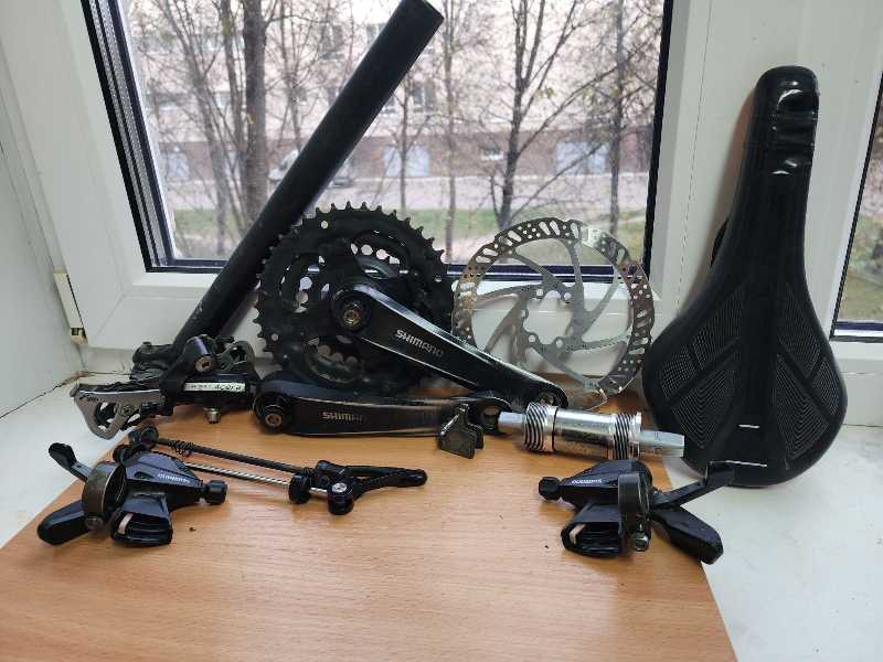 Велозапчасти Shimano и др. Б/у