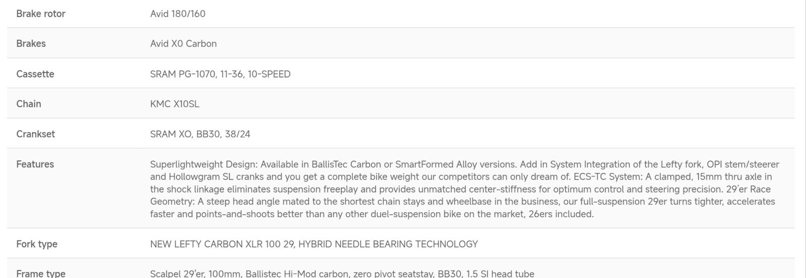 топовый гоночный двухподвес Cannondale Scalpel 29 Carbon 1, L размер