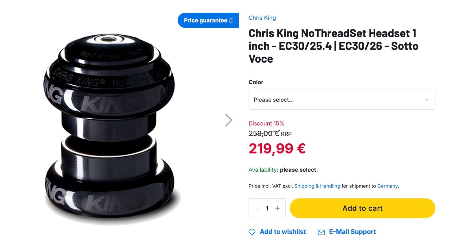 Рулевая Колонка Chris King NoThreadSet 1