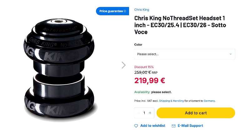 Рулевая Колонка Chris King NoThreadSet 1