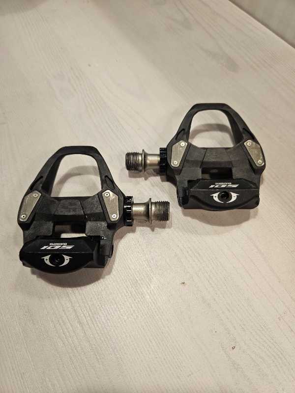 Контактные педали Shimano 105 PD-R7000, карбон, в идеале
