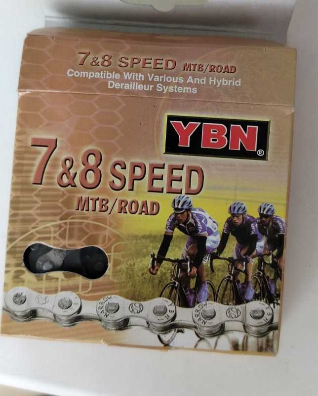 велоцепь YBN 7-8 скоростей