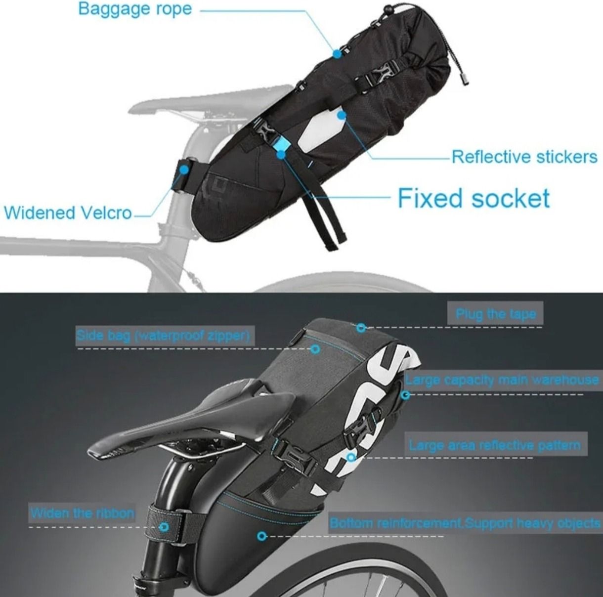 подседельный баул - Roswheel 10L
