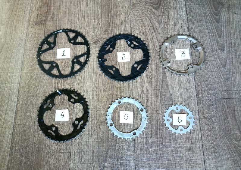 Звезды передние Shimano BCD104/64 (XT, Deore, Alivio)