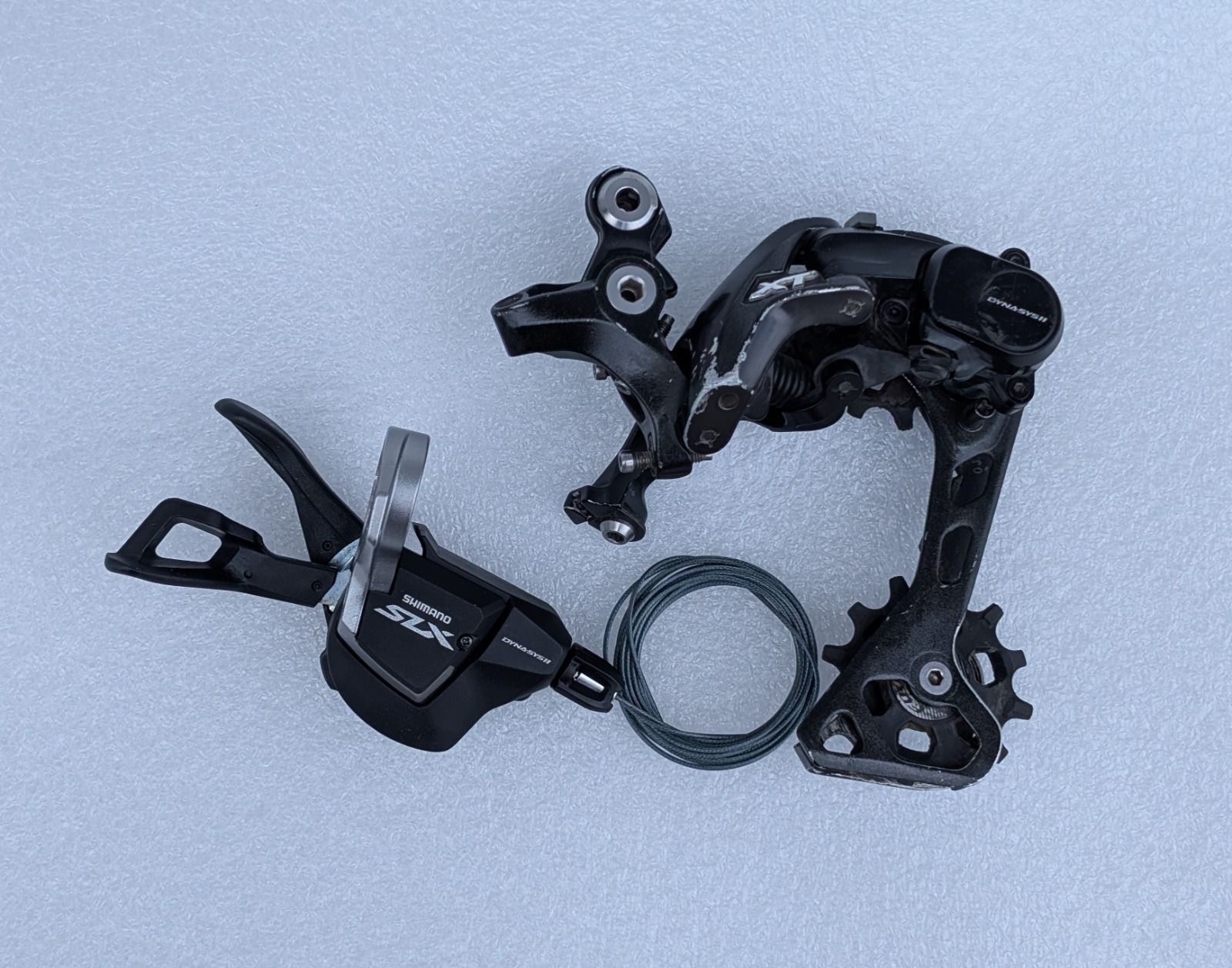 11ск задний переклюк Shimano XT GS + новая манетка SLX