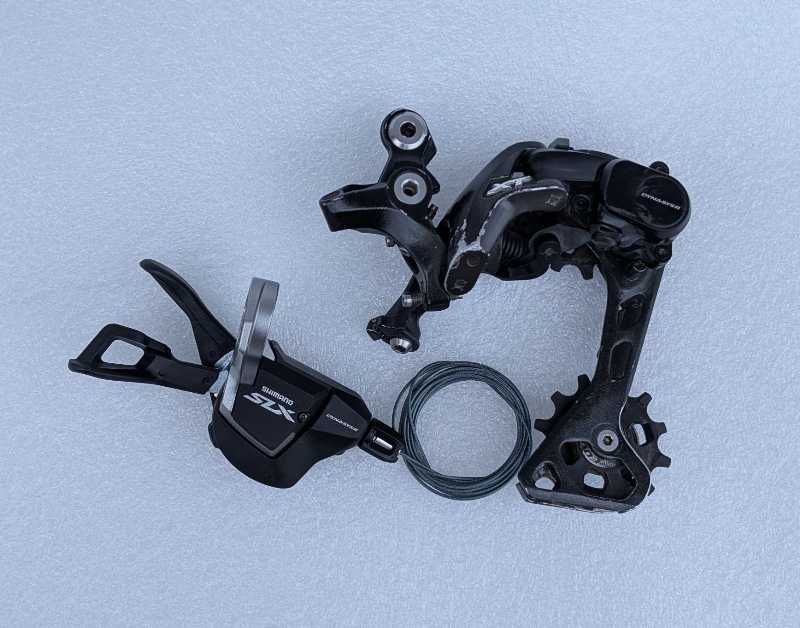 11ск задний переклюк Shimano XT GS + новая манетка SLX