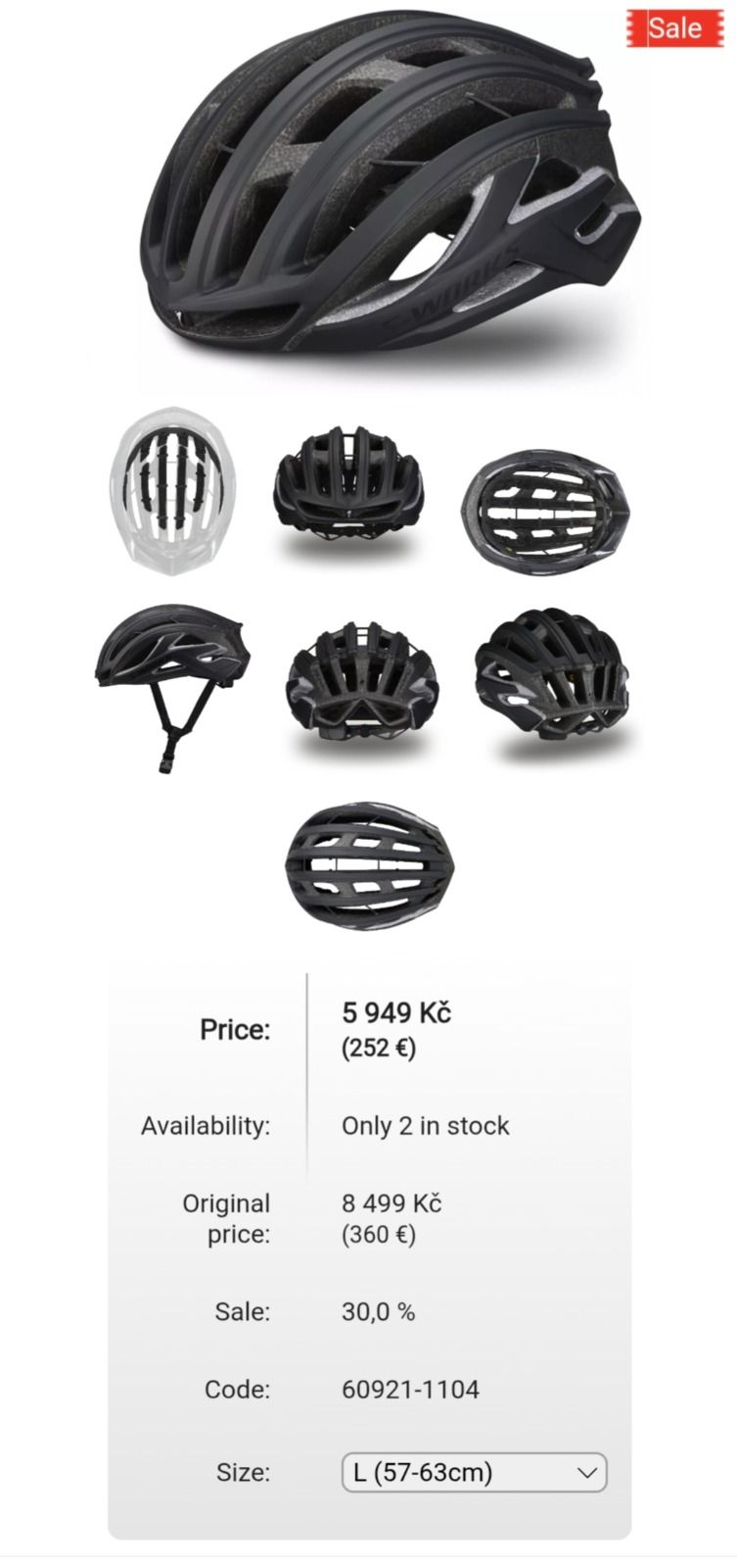 Specialized S-Works Prevail II Vent Mips, size — L