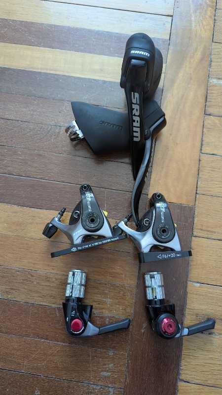 Sram s500,TRP Spyre SLC, Microshift bar end