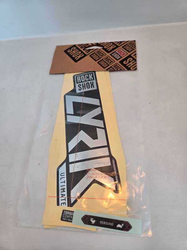 Rockshox Lyrik Ult наклейки на штаны