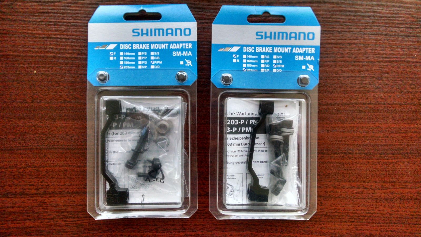 два адаптера Shimano PM 7