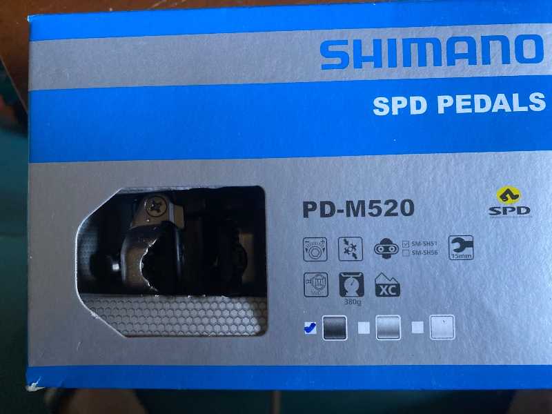 Оригинальные педали Shimano PD-M520