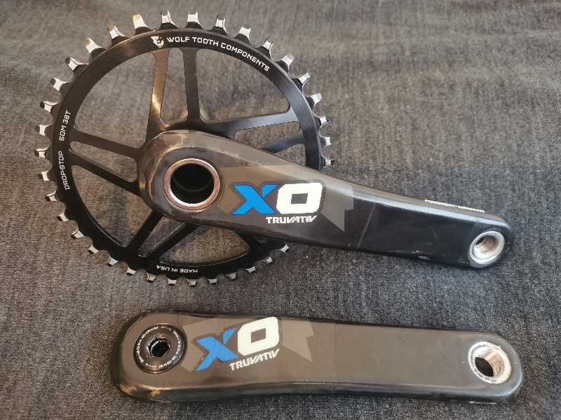 Шатуны Sram XO карбон и звезда Wolf Tooth 38T