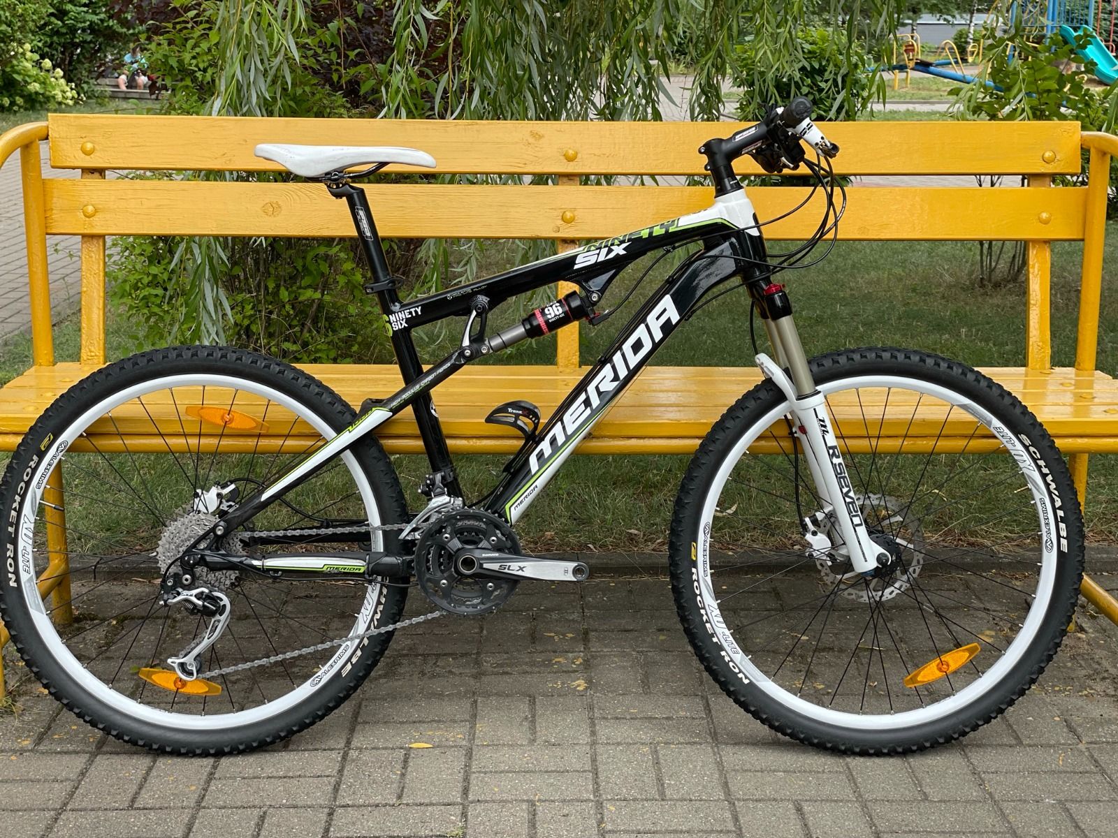 Горный велосипед двухподвес Merida Ninety-Six HFS 1000-D, алюминий + карбон. (MTB, XC кросс-кантри), размер М.  12,7кг.