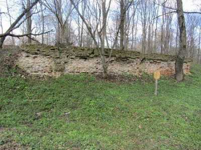Остатки стены замка Вишневецких
