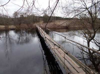 Мост подвесной (дерев.)